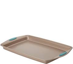Single payment of $18.95 2 payments of $9.48 3 payments of $6.32 4 payments of $4.74. Rachael Ray Cucina Nonstick Baking Pan Cookie Sheet Qvc Com