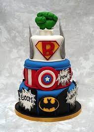 Fondant with fondant details, the hulk hand is made from molding chocolate and the thor hammer is rkt covered in fondant. 62 Marvel Cake Ideas Superhero Birthday Marvel Cake Superhero Birthday Party