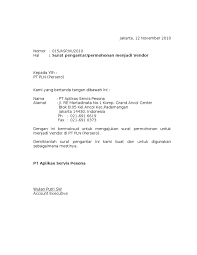 Demikian surat ini saya buat, atas perhatian dan kebersediaannya untuk memberikan ganti rugi saya. Contoh Surat Keterangan Vendor