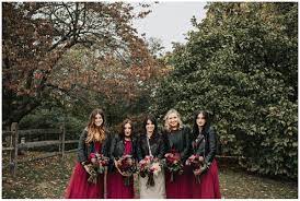 Philadelphia Wedding Photographer Videographer Tree Of Life Red Bridesmaid Dresses Rocker Wedding Bridesmaid