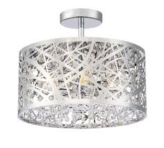 Patriot Lighting Elegant Home Braylen Chrome 5 Light Semi Flush Mount Ceiling Light At Menards