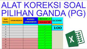 Maybe you would like to learn more about one of these? Cara Membuat Alat Koreksi Soal Pilihan Ganda Dengan Excel Video Tutorial Youtube