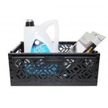 Cagette En Plastique Noir Empilable Et Pliable On Range Tout Rangement Lave Glace Boite Plastique