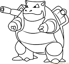 This tiny turtle pokémon is a favorite of young kids and ash too. Printable Pokemon Blastoise Coloring Pages Novocom Top