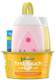 Get an infant tub that will keep your baby safe and happy during bathtime. Johnson S First Touch Gift Set Baby Bath Skin And Hair Essentials For New Parents 5 Items Buy Online At Best Price In Uae Amazon Ae