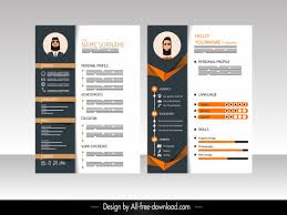 Vector Resume Templates Free Vector Download 24 194 Free Vector For Commercial Use Format Ai Eps Cdr Svg Vector Illustration Graphic Art Design