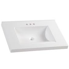 Maybe you would like to learn more about one of these? Glacier Bay 31 In W X 22 In D Cultured Marble Vanity Top In White With White Sink Hu3122r Wh The Home Depot