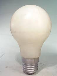 Antique tin display case for automotive light bulbs. Giant Plastic Light Bulb 3