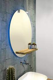 looox eiken wandplank voor bij de badkamerspiegel badkamerspiegel spiegel badkamer houten spiegel