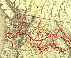 Washington State Railroad Map Big Bend Railroad History: 1900 Northern Pacific Washington State Map