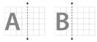 (a) the following letters have vertical lines of symmetry: . In Each Figure Alongside A Letter Of The Alphabet Is Shown Along With A Vertical Line