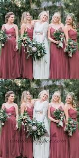 Charming A Line Spaghetti Straps Dusty Rose Chiffon Bridesmaid Dresses Typ1477 Rose Bridesmaid Dresses Stunning Bridesmaid Dresses Pink Bridesmaid Dresses