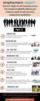 If You Re Ready For A New Challenging Job Take A Look At The Job Categories Listed In Employment Expert If You Want To Get Education Jobs Airport Jobs Job 1