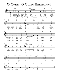 o come emmanuel sheet music