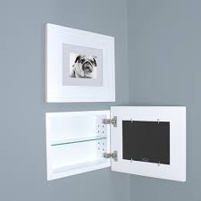 Shop for recessed mount medicine cabinets and the best in modern furniture. Landscape White Contemporary Recessed Picture Frame Medicine Cabinet 14 W X 11 H