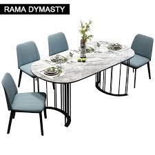Modern dining tables are a piece of furniture that is on a grander scale than most other furnishings in the home, so it needs to make a statement. Rama Dymasty Italian Dining Room Set Home Furniture Modern Marble Dining Table And Chairs Rectangle Table Dining Tables Aliexpress