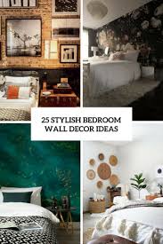 Wouldn't you rather wake up to art, decor and inspiration rather than an here is a simple bedroom wall décor idea to accentuate your walls with minimal fuss. 25 Stylish Bedroom Wall Decor Ideas Digsdigs