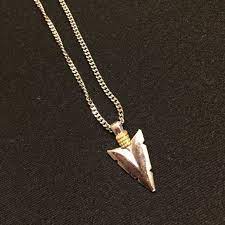 Silver Arrowhead Necklace Arrowhead Necklace Vintage Jewelry Necklace Vintage Ladies