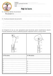 Privind securitatea si sanatatea in munca. FisÄ De Lucru Mecanisme Eduscoala
