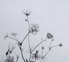 Check spelling or type a new query. Black White Original Flower Ink On Gray Paper Drawing Field Flowers In A Vase Botanical Floral Retro Cottage Ch Flower Drawing Drawings Botanical Painting