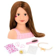 The doll includes 13 accessories such as seashell clips, elastic bands and a hair brush for styling her long hair. Our Generation Styling Head Talia Target