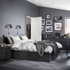 Second is all the leftover space for storage. Malm High Bed Frame 4 Storage Boxes Black Brown Luroy Queen Ikea