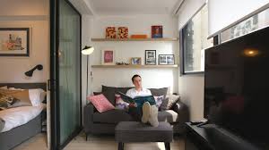 Whether you live in a studio apartment or want to get more out of a tiny room in a small house, these small space design ideas will make it feel so much larger while maintaining style. Never Too Small 25sqm 269sqft Tiny Apartment 379 Queens Road Youtube