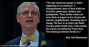 Portland Congressman Earl Blumenauer introduces Vision Zero bill