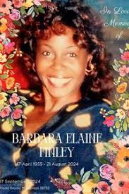 Barbara Elaine Finley Obituary in Cleveland at Johnson and Scott Mortuary,  LLC