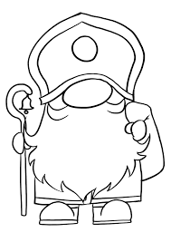 Die vorlage für das gesicht pro figur einmal auf cremefarbenes tonpapier übertragen und ausschneiden (vorlage 8a)als nächstes die. Nikolaus Ausmalbilder Zeichnungen Und Bilder Gratis Download
