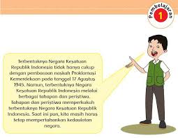Ini merupakan edisi kedua setelah dicetak pertama kali pada tahun 2014. Peristiwa Kebangsaan Seputar Proklamasi Kelas 5 Tema 7