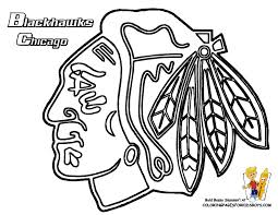 Blackhawks Chicago Hockey Free Coloring Pictures Pages Nhl Chicago Blackhawks Logo Blackhawks Chicago Blackhawks Logo Image