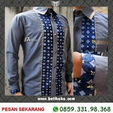Bagi anda para wanita karir ini dapat menjadi inspirasi dan tambah. Jual Baju Batik Pria Kombinasi Kain Polos Baju Batik Pria Keren Baju Kota Malang Grosir Baju Koko Batik Tokopedia
