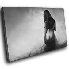 Black White Nude Erotic Woman Modern Canvas Wall Art Large Picture Prints |  eBay