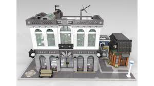 Brick Bank With Coffee Shop Lego House Lego Modular Modular Building