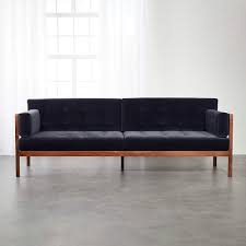 Create the extraordinary looks you love with payments as low as $20 a month! Hollywood Midnight Blue Velvet Sofa Sold Out Reviews Cb2
