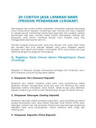 Check spelling or type a new query. 20 Contoh Jasa Layanan Bank