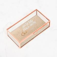 Sigma kappa, σκ, small jewelry/pin box engraved crest silver plate by mccartney. Large Glass Jewelry Box Glass Keepsake Box You Re Like Really Pretty Printing The Knot Shop
