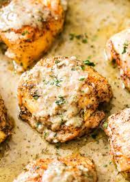 To make the garlic parmesan cream sauce, melt butter in the skillet over medium heat. Chicken Baked In Garlic Parmesan Cream Sauce Gimme Delicious