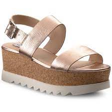 Shop rose gold sandals at bloomingdales.com. Sandalen Steve Madden Krista Platform Sandal 91001050 10001 15002 Rose Gold Keilabsatz Pantoletten Und Sandaletten Damenschuhe Eschuhe De