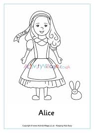 Start by scrolling to the bottom of the post, under the terms of use, and click on the text link that says >> download <<. Alice Colouring Page