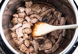 No knives needed to cut this steak! Instant Pot Mongolian Beef And Broccoli Gourmet Done Skinny