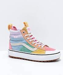 See below for some of our current styles that are available now: Vans Sk8 Hi Mte 2 0 Dx Pastel Blue Pink Purple Shoes Zumiez Purple Shoes Pastel Shoes Vans Sk8