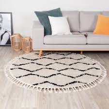 rond hoogpolig vloerkleed grand wire creme zwart diverse designs vloerkleed vloerkleed in slaapkamer vloerkleed wit