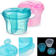 Milk Powder Dispenser 3 Dose Baby Feeding Formula Storage Snack Pot Container Ebay