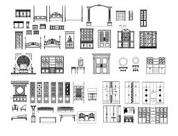 Kitchen cad file, dwg free download, cad blocks. Multiple Classic Cupboards Cabinets And Furniture Blocks Cad Drawing Details Dwg File Cadbull