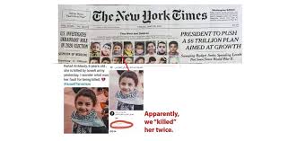 May 29, 2021 · new york times, they were only children, may 26, 2021. Ny Times Caught Using Stock Photo Of Dead Girl From 2017 To Blast Israel United With Israel