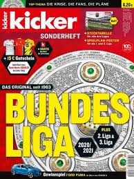 Aufgrund des aufstiegs der niners chemnitz in die easycredit bbl, dem rückzug der basketballer von schalke 04 und der entscheidung der eaycredit bbl keinen absteiger für die proa zu benennen, kämpfen in der kommenden saison 15. Kicker Sonderheft Bundesliga 2020 2021 Download Pdf Magazines Deutsch Magazines Commumity