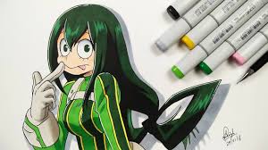 Asui tsuyu?), also known as the rainy season hero: Drawing Froppy Tsuyu Asui Boku No Hero Academia Youtube