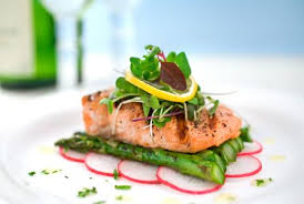 Leafy kale can be used to rim a platter of meat or roasted veggies. Gourmet Meal Small Budget Food Presentation Gourmet Food Presentation Food Plating